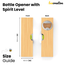 Beecreative Personalised Daddy Fathers Day Gifts  Wooden Spirit Level