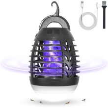 MOSSNDAR Fly Zapper,Bug Zapper Rechargeable,IPX6 Waterproof Mosquito Zapper,2-in
