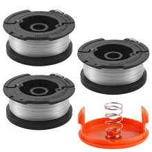 Oryzium 3pcs Strimmer Spool Replacement AF-100 Grass Trimmer Wire Spool & Line Refills Compatible with Black and Decker ST5530-GB/GLC3630L20-GB/STC18