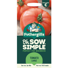 Fothergill's Oh Sow Simple, Tomato Large Vegetable Seeds, Sow: Jan–Apr, Red