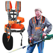 Bindokun Strimmer Harness, Universal Strimmer Harness Padded, Comfort Double Shoulder Brush Cutter Harness, Hedge Trimmer Harness, Petrol Strimmer St