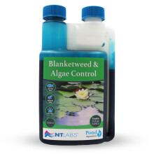 NT Labs Pond Aquaclear, Blanketweed & Algae Control, Blue Dye For Pond Water/Water Features, Stops The Growth of Green Algae and Blanket Weed, Filter