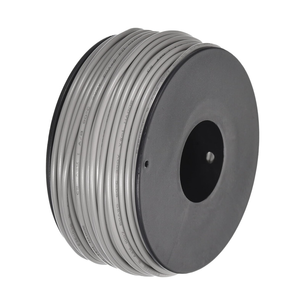 Sourcing Map 20Awg Wire 20 Gauge Stranded Wire Pvc Hookup Wire 30M/100Ft Grey, Electrical Wire Ul1007 Spool Tinned Copper Wire For Internal Connectin 5006978600520