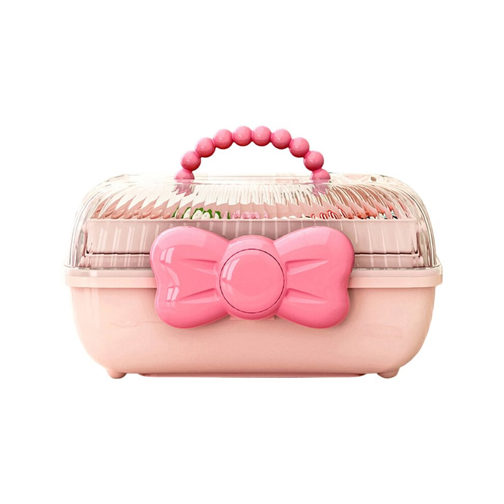 Tlily Multi-Layer Hairpin Organizer Girl Jewelry Case Rope Headband Display Rack Children's Hair Accessories Storage Box