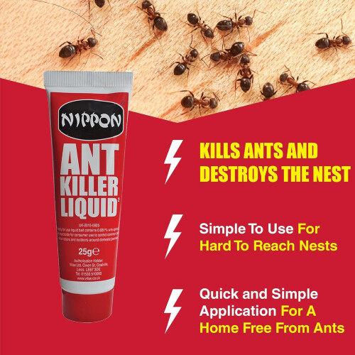 SK INFINITY Nippon Ant Killer Liquid Insect Control, 25g (Pack of 2) 2