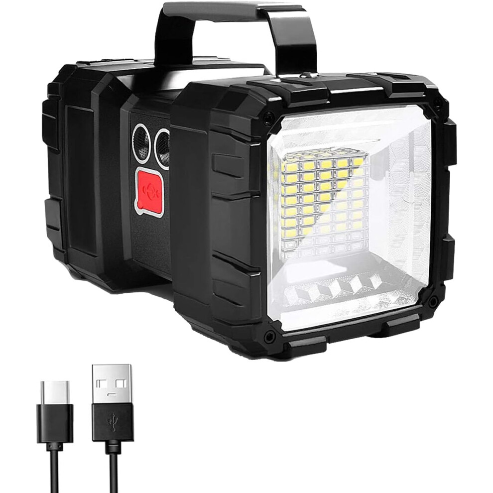 Photos - Other Hand Tools LETOUR Torch Rechargeable 10000mAh 10000LM LED Super Bright Multifunction Flashlight 7 Modes Camping Torch Large Light Power