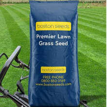 Boston Seeds Premier Lawn Grass Seed - Perfect for Premium, Professional Lawns. Grass Seed Mix for Overseeding & New Lawn Sowing (1 x 20 Kilogram)