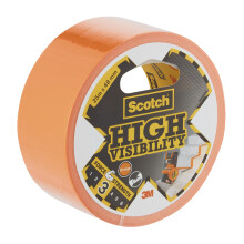 Scotch High Visibility Orange Duct Tape (25m x 48mm) - Strong Adhesive, Easy Tea