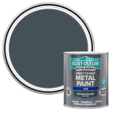 Rust-Oleum Metal Expert Paint Satin Anthracite Grey 750ml