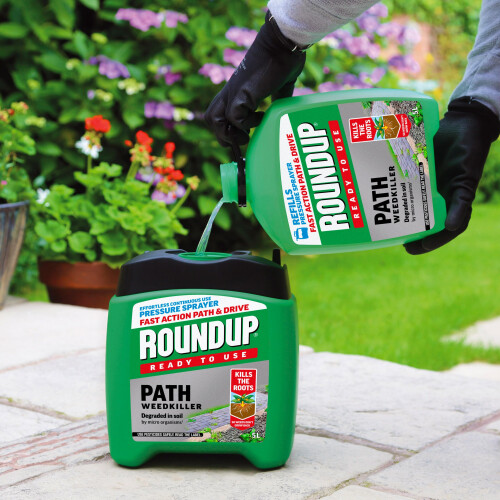 Roundup Roundup Path Weedkiller, Ready to Use, Refill for Pressure Sprayer, 5 Litre 1