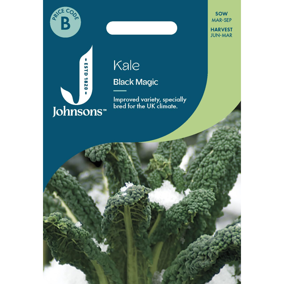 Mr Fothergill's Johnsons Kale Black Magic, Vegetable Seeds