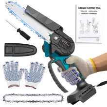 Mini Chainsaw for Makita 18 V Battery, 600 W Brushless Chainsaw Electric 6 Inches, Battery Chainsaws Hand Chainsaw for Garden Shears