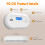 Hapippofa Carbon Monoxide Detector  Replaceable BatteryPowered CO Alar 2