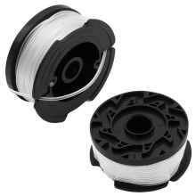 CODKU 2 Pack Strimmer Spool Line Compatible with Black Decker Grass Strimmer Wire A6481 A6485 Spool Line Reflex Strimmer ST5530-GB GLC3630L20-GB STC1