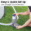 Bestway Bestway 330gal Filter Pump for Above Ground Pool, Complete Filter System for Pool 3