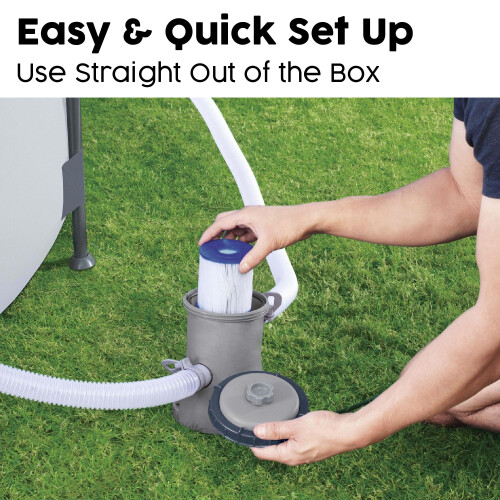 Bestway Bestway 330gal Filter Pump for Above Ground Pool, Complete Filter System for Pool 2