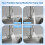 Hibbent 4 Spray Modes Kitchen Tap Sprayer Head, Brushed Nickel 3
