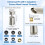 Hibbent 4 Spray Modes Kitchen Tap Sprayer Head, Brushed Nickel 5