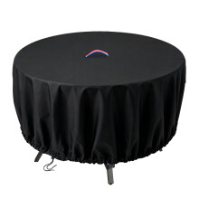 Hohong Outdoor Round Table Cover 13575cm, 500D Heavy Duty Oxford Fabric Garden Table Cover for Circular Patio Furniture with PU Coating
