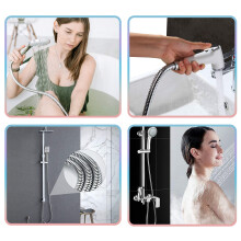 RUIXUE Shower Hose 1.5m, Stainless Steel, Flexible and Kink-Free, Easy-to-Clean electroplated Surface, Features a ½' Connection. (150, Centimeters)