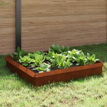 vidaXL Schneckenzauns 8 stk. 100 x 3,5 x 25 cm Wetterfeststahl Rostig