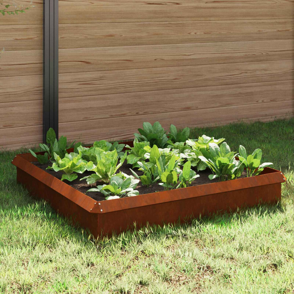 Vidaxl Snail Fences 8 Pcs Rusty Weathering Steel