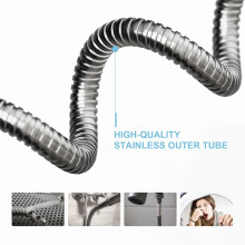 OFFO Flexible Shower Hose 5m Stainless Steel Hose Standard G12 Inch Co