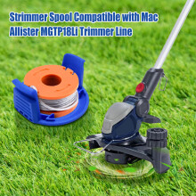 Strimmer Spool Compatible with Mac Allister MGTP18Li Trimmer Line,1.65mm 3m WX150 Spool Line Replacement for Macallister Strimmer (6 spool + 1cover)
