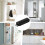 Onarway Magnetic Door Catch 30KG 2 Pack Pull Strong Magnet Cabinet Lat 5