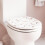 Croydex Croydex Pink Terrazzo Wooden Toilet Seat, Adjustable Flexi-Fix Hinges 3