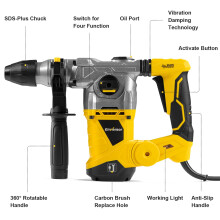 Enventor Hammer Drill 1500W Heavy Duty Electric Rotary Hammer Drill 36