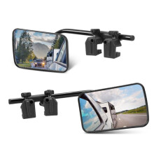 Car Rearview Mirror Towing Mirror Extend and Widen of View Adjustable Tow Mirror for RV Tractor Tow Truck Campers