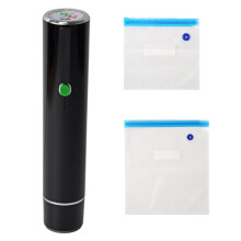 Handheld Vacuum Sealer Machine, Compact Design with 10 Reusable Bags, Ideal for Food Preservation & Travel