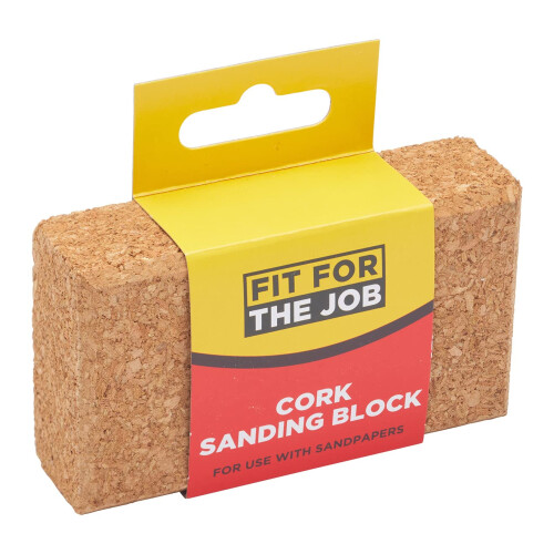 Fit For The Job Decorators Cork Hand Sanding Block For Better Grip 2