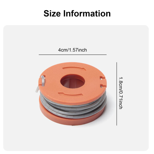 ShiningUU Strimmer Wire & Spool 6-Pack 1.6mm Universal Trimmer Line Fit for Argo 1