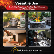 Black Rock Grill Bioethanol Fuel 2L Premium Liquid Fuel for Fire Pits