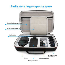 For OSMO 360 Large Capacity Storage Bag for OSMO 360 Panoramic Camera Portable EVA Storage Bag