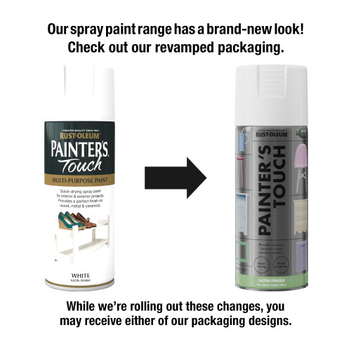 Rust-Oleum Rust-Oleum 400ml Painters' Touch Spray Paint Aerosol - Satin White 1