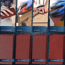 SR Sandpaper Set 80 Sheets – Grits P40 to P400 Coarse to Fine Sandpape