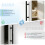 PinLin 30 Pack Kitchen Door Handles 64mm Hole Centre Flat Black Cabine 5