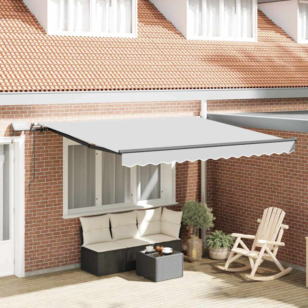 Vidaxl Awning Frame With Manual Anthracite 3.5 X 2.5 M Aluminium