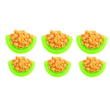 6pcs Plate Dividers Food Separator Strip Silicone Food Dividers Knife, Fork and Spoon Holder to Control Serving Size