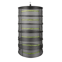 Folding Dry Rack Vegetable Dryer Drying Net for Fish Hanging Basket with Mesh Flowers Buds Plants Organizer 6 Layer
