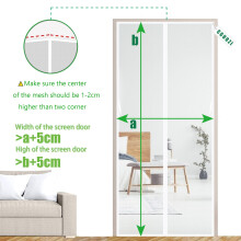 Magnetic Fly Insect Screen Door 150 x 200 cm Heavy Duty Mesh Curtain M