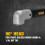 DeWalt DEWALT Right Angle Attachment, Impact Ready (DWARA120) Black 4