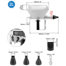 QWORK Electric Mortar Grout Gun All Metal Cement Caulking Gun with 4