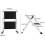 REQUISITE NEEDS Foldable 2 Step Ladder Compact Heavy Duty Steel Portable with An 3