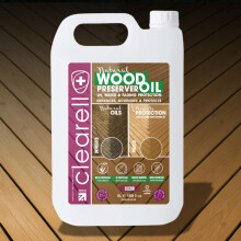 Clearell 20L Wood Preserver Oil Clear – Water UV Mould Protection fo