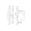 Yale Yale British Standard 5 Lever Mortice Deadlock High Security Visi Pack 3
