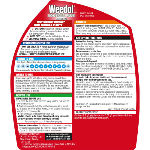 Weedol Weedol Rootkill Plus Weedkiller, Spray, 1 Litre 1